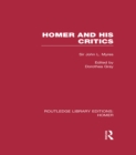 Homer and His Critics - eBook