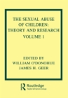 The Sexual Abuse of Children : Volume I: Theory and Research - eBook