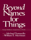 Beyond Names for Things : Young Children's Acquisition of Verbs - eBook