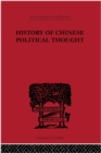 History of Chinese Political Thought : During the Early Tsin Period - eBook