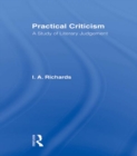 Practical Criticism V 4 - eBook