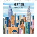 NEW YORK sky and lines 2019 : Paintings of New York with its unique lines, colors and shapes - Book