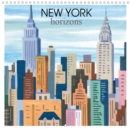 NEW YORK horizons 2019 : Quelques lignes, quelques couleurs et quelques formes suffisent pour raconter New York, ville si singuliere. - Book