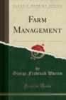 Farm Management (Classic Reprint) - Book