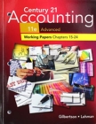 Print Student Working Papers (Chapters 15-24) for Century 21  Accounting: Advanced, 11th - Book