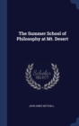The Summer School of Philosophy at Mt. Desert - Book