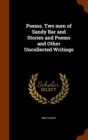 Poems. Two Men of Sandy Bar and Stories and Poems and Other Uncollected Writings - Book