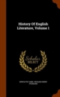 History of English Literature, Volume 1 - Book