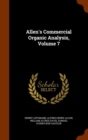 Allen's Commercial Organic Analysis, Volume 7 - Book