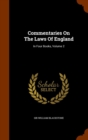 Commentaries on the Laws of England : In Four Books, Volume 2 - Book