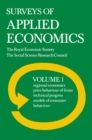 Surveys of Applied Economics : Volume 1: Surveys I-IV - eBook