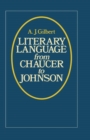 Literary Language From Chaucer to Johnson - eBook