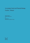 Accounting Control and Financial Strategy : Teachers' Manual - Book