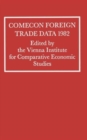 Comecon Foreign Trade Data 1982 - Book