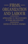 Firms, Organization and Labour : Approaches to the Economics of Work Organization - eBook
