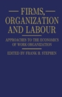 Firms, Organization and Labour : Approaches to the Economics of Work Organization - Book