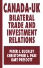Canada-UK Bilateral Trade and Investment Relations - eBook