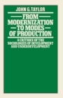 From Modernization to Modes of Production : A Critique of the Sociologies of Development and Underdevelopment - eBook