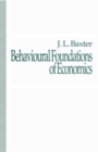 Behavioural Foundations of Economics - Book