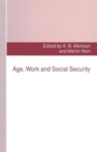 Age, Work and Social Security - Book