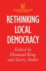 Rethinking Local Democracy - eBook