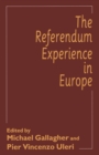 The Referendum Experience in Europe - eBook