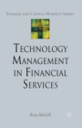 Technology Management in Financial Services - Book