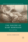 The Poetry of Mary Robinson : Form and Fame - Book