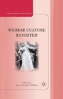 Weimar Culture Revisited - Book