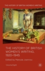 The History of British Women's Writing, 1920-1945 : Volume Eight - Book