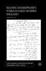 Reading Shakespeare’s Poems in Early Modern England - Book