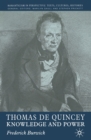 Thomas de Quincey : Knowledge and Power - Book