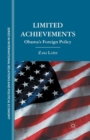 Limited Achievements : Obama’s Foreign Policy - Book