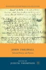 John Thelwall : Selected Poetry and Poetics - Book