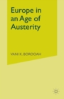 Europe in an Age of Austerity - Book
