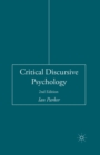 Critical Discursive Psychology - Book