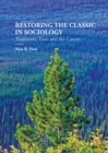 Restoring the Classic in Sociology : Traditions, Texts and the Canon - eBook