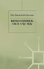 British Historical Facts, 1760-1830 - Book