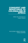 Conquest and Resistance to Colonialism in Africa - eBook