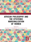 African Philosophy and the Epistemic Marginalization of Women - eBook