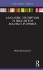 Linguistic Description in English for Academic Purposes - eBook