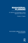 Managerial Planning : An Optimum and Stochastic Control Approach (Volume 2) - eBook