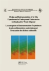 Design and Instrumentation of In-Situ Experiments in Underground Laboratories for Radioactive Waste Disposal : Proceedings of a Joint CEC-NEA Workshop, Brussels, 15-17 May 1984 - eBook