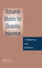 Actuarial Models for Disability Insurance - eBook