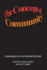 The Concept of Community : Readings with Interpretations - eBook