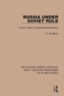 Russia Under Soviet Role : Twenty Years of Bolshevik Experiment - eBook