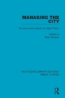 Managing the City : The Aims and Impacts of Urban Policy - eBook