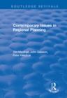 Contemporary Issues in Regional Planning - eBook