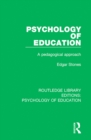 Psychology of Education : A Pedagogical Approach - eBook