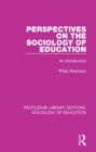 Perspectives on the Sociology of Education : An Introduction - eBook